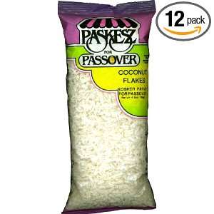 Paskesz Coconut Flakes, 5 Ounce Bags (Pack of 12)  Grocery 