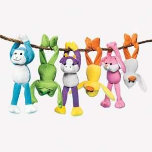  Plush Long Arm Easter Character Assortment   Novelty Toys 