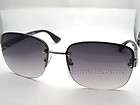 Emporio Armani 9684/S Ladies Mens Unisex Semi Rimless Sunglasses Black 