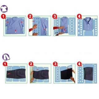 Fast Speed Folder Clothes Laundry Shirts Folding Fold Board Organizer 