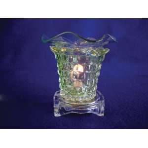  4 Inch Decorative Green Glass Electric Oil Burner 
