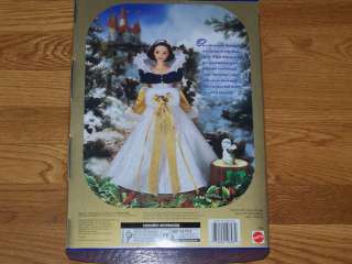 Barbie Doll   Holiday Princess Snow White *NIB* Disneys Seven Dwarfs 