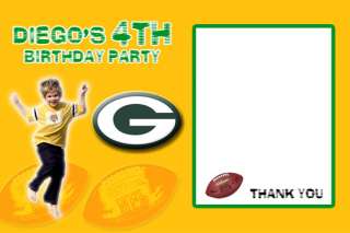   Packers NFL BIRTHDAY PARTY INVITATION FASTSERVICE CARD TICKETS  