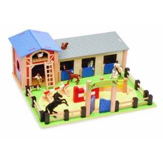 The Farmyard   Wood Farm and Barn Set Toys & Games