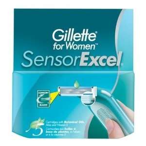  Gillette SensorExcel Cartridges for Women, 5 Count Boxes 