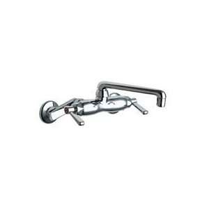   Manual Wall Mounted Service Sink Faucet with Cast Swing Spout and Me