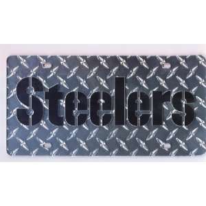  Pittsburgh Steelers Diamond Laser Tag License Plate 