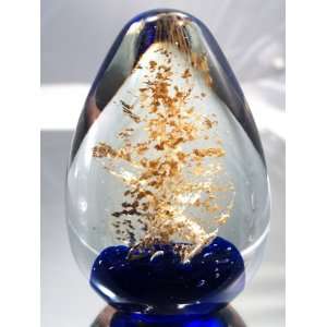 100% Mouth Blown Glass Art Crystal Bubble Egg Handmade Art Glass 