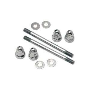 COLONY CHROME GAS TANK ACORN NUT STYLE WITH STUD MOUNTING HARDWARE KIT 