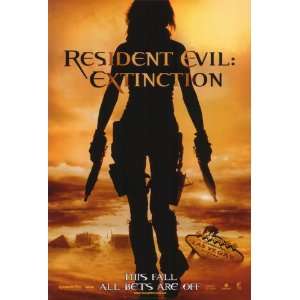  Resident Evil Extinction 27x40 Double Sided Movie Poster 