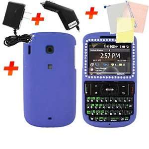  For HTC Ozone XV6175 Hard Gems Purple Accessory Bundle 