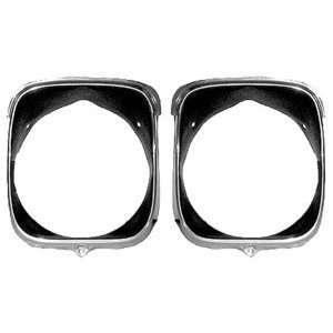  1969 El Camino Headlamp Bezels, (Inner and Outer) LH 