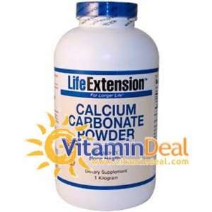 Calcium Carbonate Powder, 1 Kilogram, From Life Extension