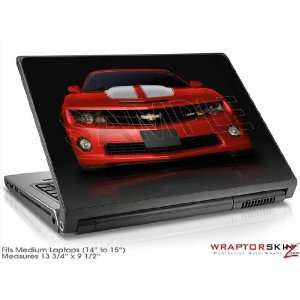  Medium Laptop Skin 2010 Chevy Camaro Victory Red White 