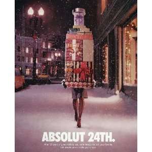  2005 Ad Absolut 24th Christmas Gifts Presents December 