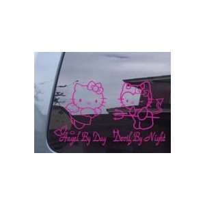 Hello Kitty Angel & Devil Car Window Truck Vinyl Decal Sticker P007 
