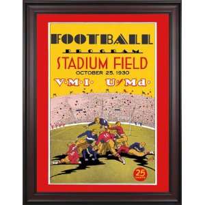 VMI 36 x 48 Framed Canvas Historic Football Print   Original College 