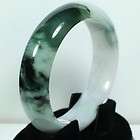  Color White 52mm Certified Green Bangle 100% Natural A Jadeite Jade