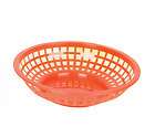     Plastic ROUND FOOD BASKET Fast Food French Fry Sandwich NEW   RED