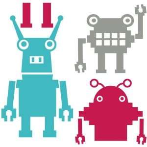  Earth Invaders Robots Wall Decals Stickers
