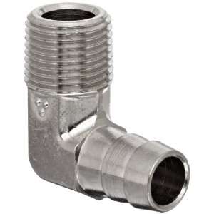  86 Brass Barb Hose Fitting, 90 Degree Elbow, 1/2 Hose ID Barbed 