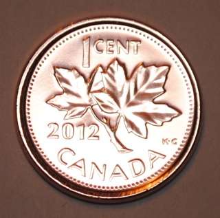 2012 1 Cent Canada Steel Nice Uncirculated Canadian Penny Magnetic 