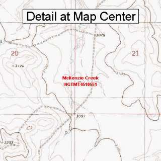 USGS Topographic Quadrangle Map   McKenzie Creek, Montana (Folded 