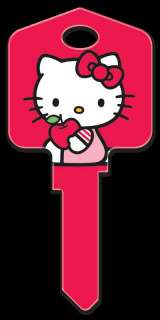 KW1 HOUSE KEY BLANK   HELLO KITTY RED  