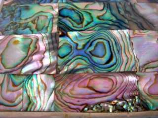Vintage Iridescent Abalone Shell Box Made in Mexico  
