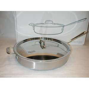  All Clad 5 Ply Brushed Stainless Professional 6 Qt. Saute 