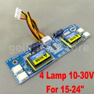 Universal CCFL Inverter LCD Monitor Inverter 4 Lamp 10 30V For 15 24 