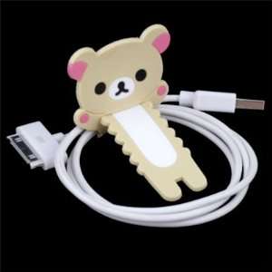  Rilakkuma White Bear Cute Cable Winder for Iphone 4 