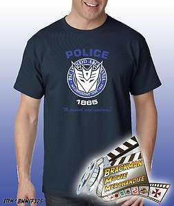 Transformers Movie Barricade Police Logo T Shirt 2XL  