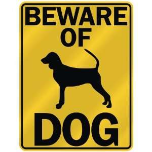  BEWARE OF  BLACK AND TAN COONHOUND  PARKING SIGN DOG 