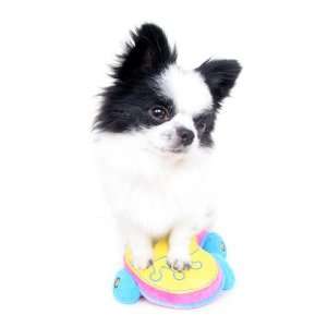  Happy Puppy Plush Dog Toy   Skateboard Squeaker Toy