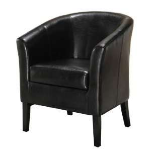  Linon Simon Collection Club Chair (Black) 36077BLK 01 AS U 
