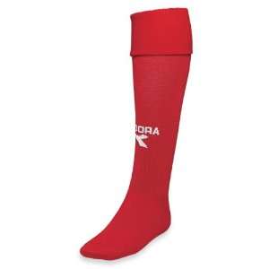  Diadora Squandra Soccer Sock, Red, Adult Size Sports 