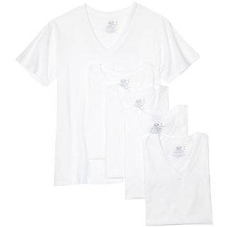  Fruit of the Loom Mens V Neck Tee 3 Pack Clothing
