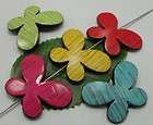 20pcs mixed color acrylic graining and butterfly interval beads 