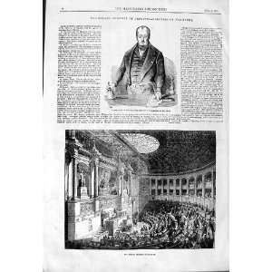  1844 Portrait Sauzet President French Chamber Deputies 