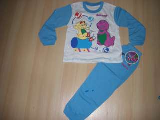 BRAND NEW Children Boys BARNEY Pajamas Suit 2T  