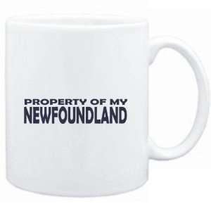  Mug White  PROPERTY OF MY Newfoundland EMBROIDERY  Dogs 