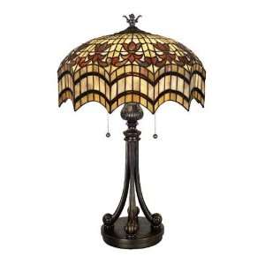  Quoizel Southern Belle Tiffany Table Lamp