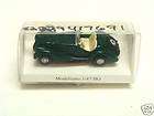 BMW 328 Green Cabrio Die Cast Model 187 Scale HO Scale