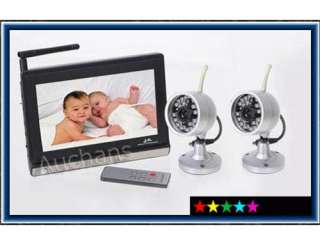 Wireless Night Vision Baby Monitor Video 806+2 x Cam  