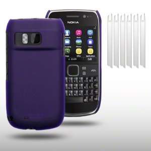   CASE WITH 6 SCREEN PROTECTORS BY CELLAPOD CASES PURPLE Electronics
