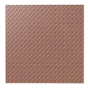 ACP 24 x 24 Diamond Plate Lay In Ceiling Tile   Copper L66 10 