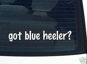 got blue heeler? DOG BREED FUNNY DECAL STICKER  