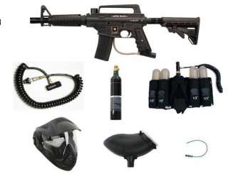 NEW TIPPMANN ARMY Alpha Black M16 PAINTBALL GUN PACKAGE  