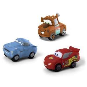  Disney Cars 2 set of three soft plush cars by Gund Toys 